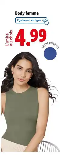 Lidl esmara Body femme offre