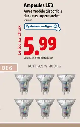 Lidl LIVARNO home Ampoules LED offre