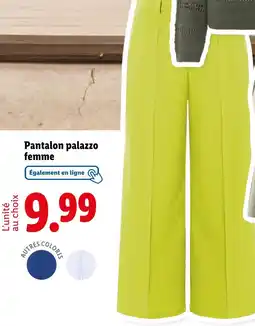 Lidl Esmara Pantalon palazzo femme offre