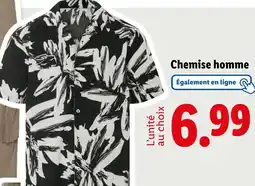 Lidl LIVERGY Chemise homme offre