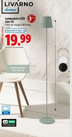 Lidl LIVARNO home Lampadaire LED sans fil offre