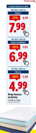 Lidl Livarno home Drap-housse en jersey offre