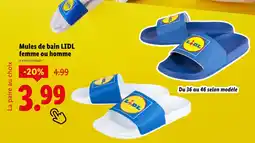 Lidl Lidl Mules de bain femme ou homme offre