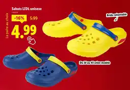Lidl LIDL Sabots unisexe offre