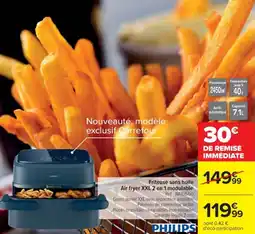 Cora x Carrefour PHILIPS Air fryer XXL 2 en 1 modulable Réf.: NA156/60 offre