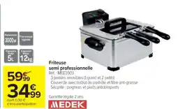Cora x Carrefour MEDEK Friteuse semi professionnelle offre