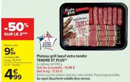 Cora x Carrefour TENDRE ET PLUS Plateau grill bœuf extra tendre offre