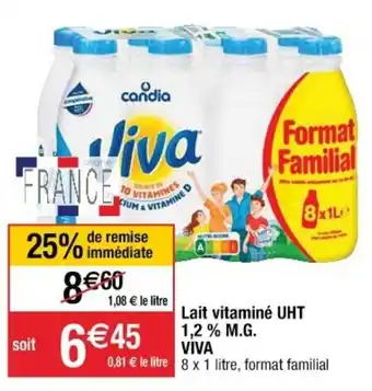 Cora x Carrefour Lait vitaminé UHT offre