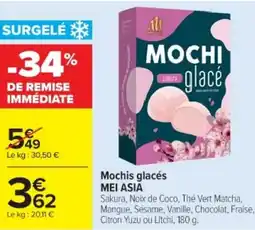 Cora x Carrefour MEI ASIA Mochis glacés offre
