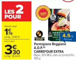 Cora x Carrefour CARREFOUR EXTRA Parmigiano Reggiano A.O.P. offre