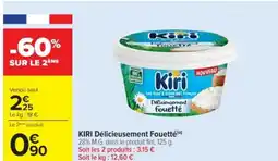Cora x Carrefour KIRI Délicieusement Fouetté offre