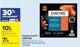 Cora x Carrefour LABEYRIE Saumon Fumé offre