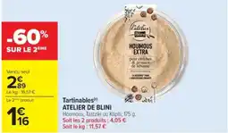 Cora x Carrefour ATELIER DE BLINI Tartinables offre