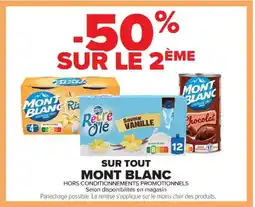 Cora x Carrefour MONT BLANC Sur tout offre