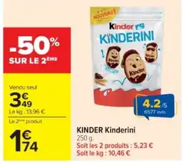 Cora x Carrefour KINDER Kinderini offre