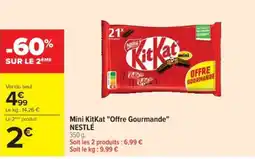 Cora x Carrefour NESTLÉ Mini KitKat "Offre Gourmande" offre