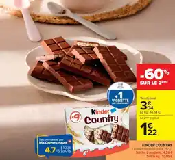 Cora x Carrefour Kinder country offre