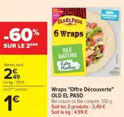 Cora x Carrefour Wraps offre découverte old el paso offre