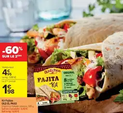 Cora x Carrefour Kit fajitas old el paso offre