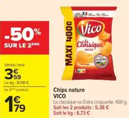 Cora x Carrefour Chips nature vico offre