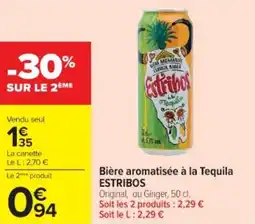 Cora x Carrefour Bière aromatisée à la tequila estribos offre