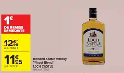 Cora x Carrefour Blended scotch whisky finest blend loch castle offre
