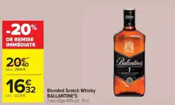 Cora x Carrefour Blended scotch whisky ballantines offre