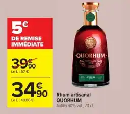 Cora x Carrefour Rhum artisanal quorhum offre