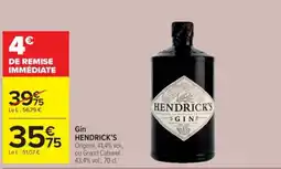 Cora x Carrefour Gin hendrick's offre