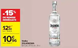 Cora x Carrefour Vodka zoladkowa offre