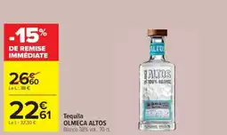 Cora x Carrefour Tequila olmeca altos offre