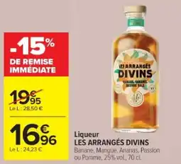 Cora x Carrefour Liqueur les arrangés divins offre