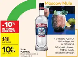 Cora x Carrefour Vodka poliakov offre