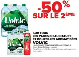 Cora x Carrefour Sur tous les packs d'eau nature et bouteilles aromatisées volvic offre