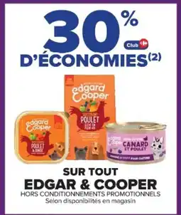 Cora x Carrefour Sur tout edgar & cooper offre