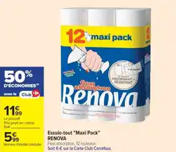 Cora x Carrefour Essuie-tout maxi pack renova offre
