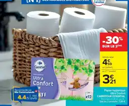 Cora x Carrefour Papier hygiénique ultra confort carrefour essential offre