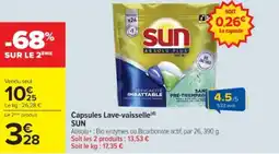 Cora x Carrefour Capsules lave-vaisselle sun offre