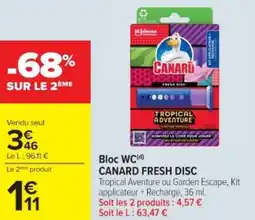 Cora x Carrefour Bloc wc canard fresh disc offre