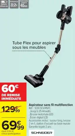 Cora x Carrefour Aspirateur sans fil multifonction offre