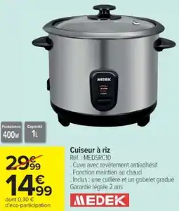 Cora x Carrefour Cuiseur à riz offre