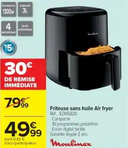 Cora x Carrefour Friteuse sans huile air fryer offre