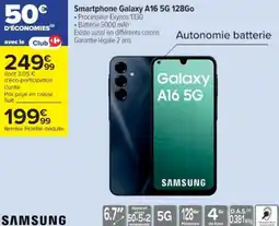 Cora x Carrefour Smartphone galaxy a16 5g 128go offre