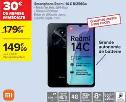 Cora x Carrefour Smartphone redmi 14 c 8/256go offre