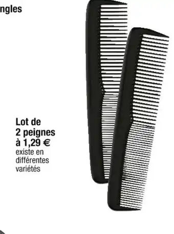 Cora x Carrefour Lot de 2 peignes offre