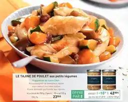 Comtesse du Barry Le tajine de poulet aux petits légumes offre