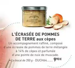 Comtesse du Barry L'écrasée de pommes de terre aux cèpes offre