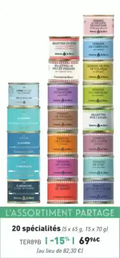 Comtesse du Barry 20 spécialités offre