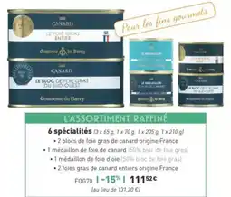 Comtesse du Barry 6 spécialités offre