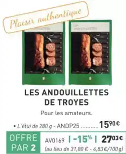 Comtesse du Barry Les andouillettes de troyes offre
